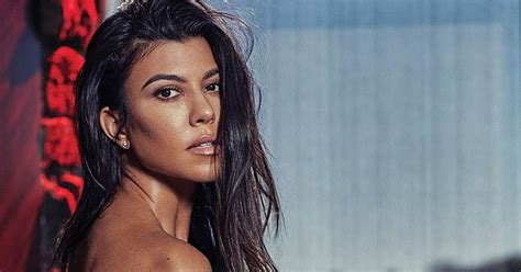 This American fashion model proudly showed off her rounded belly while posing in underwear. . Kourtney kardashian nude